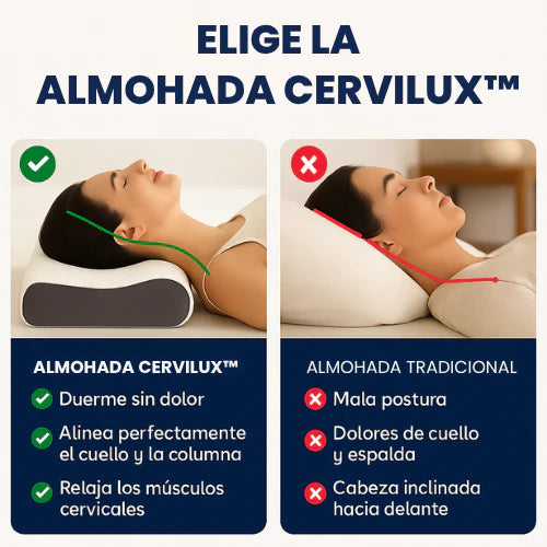 Almohada CerviLux™ - Redescubre el placer de despertar sin dolores